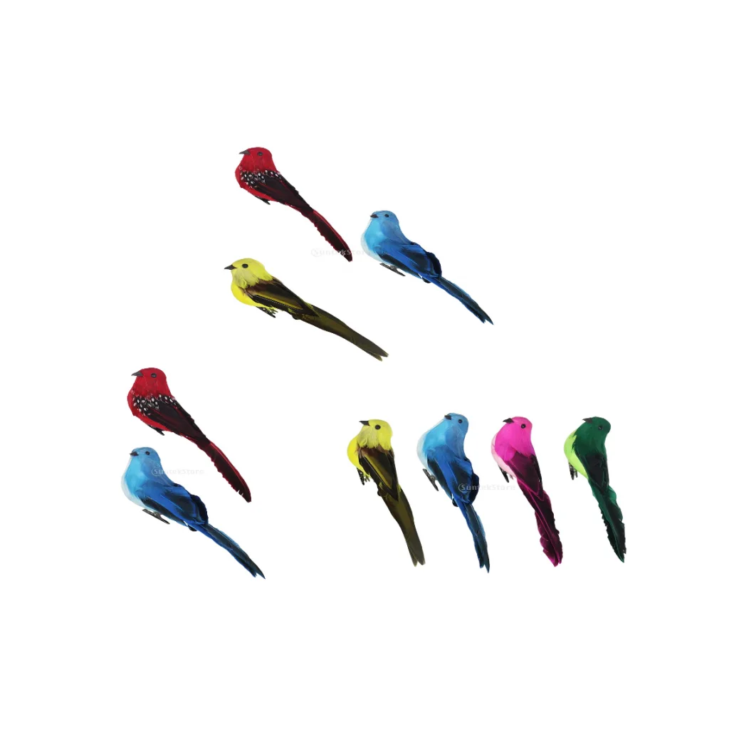 

1 Lifelike Foam Birds Figurines Birds Model Garden Tree Decor Lawn Ornament
