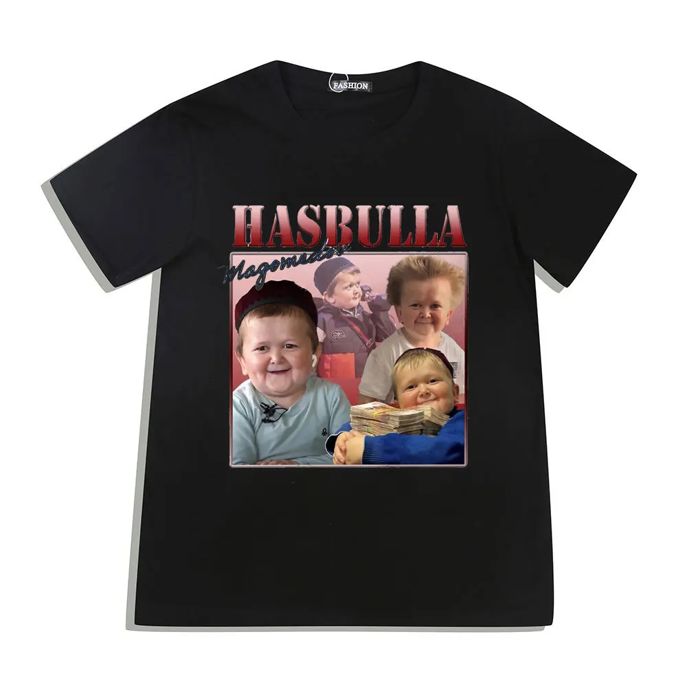 

Винтажная Футболка Hasbulla Magomedov для мужчин и женщин, Повседневная футболка с коротким рукавом, летняя Готическая Модная хлопковая футболка большого размера унисекс