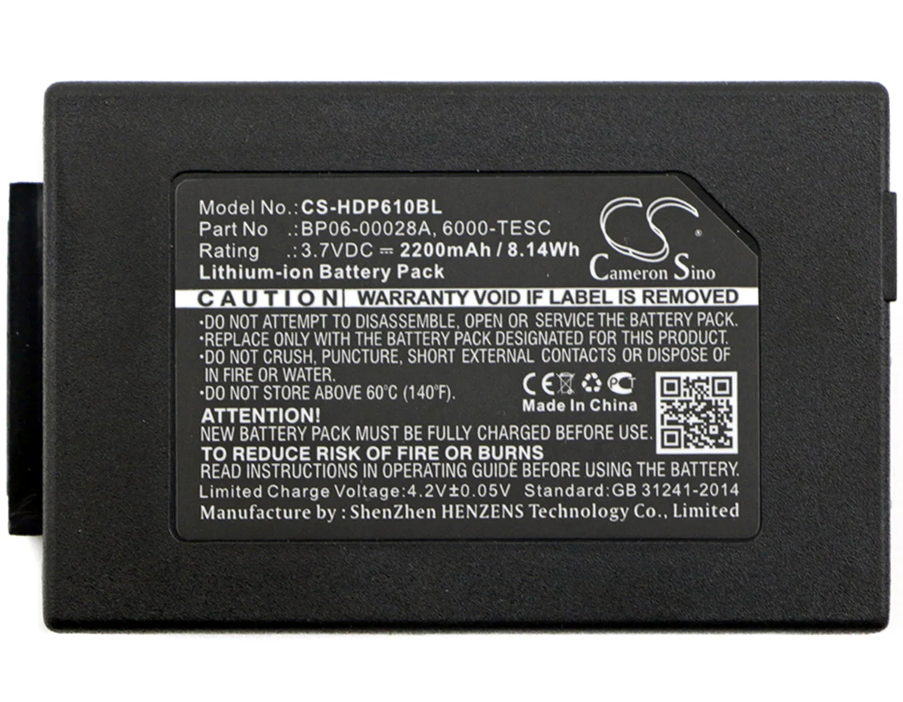 Кэмерон китайско 2200mA Батарея для сканер штрих-кода Honeywell Дельфин 6500 ScanPal 5100 6000-BTSC