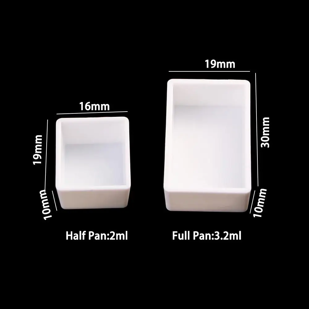 2 мл белые художницы полукастрюли пластиковая палитра красок принадлежности для