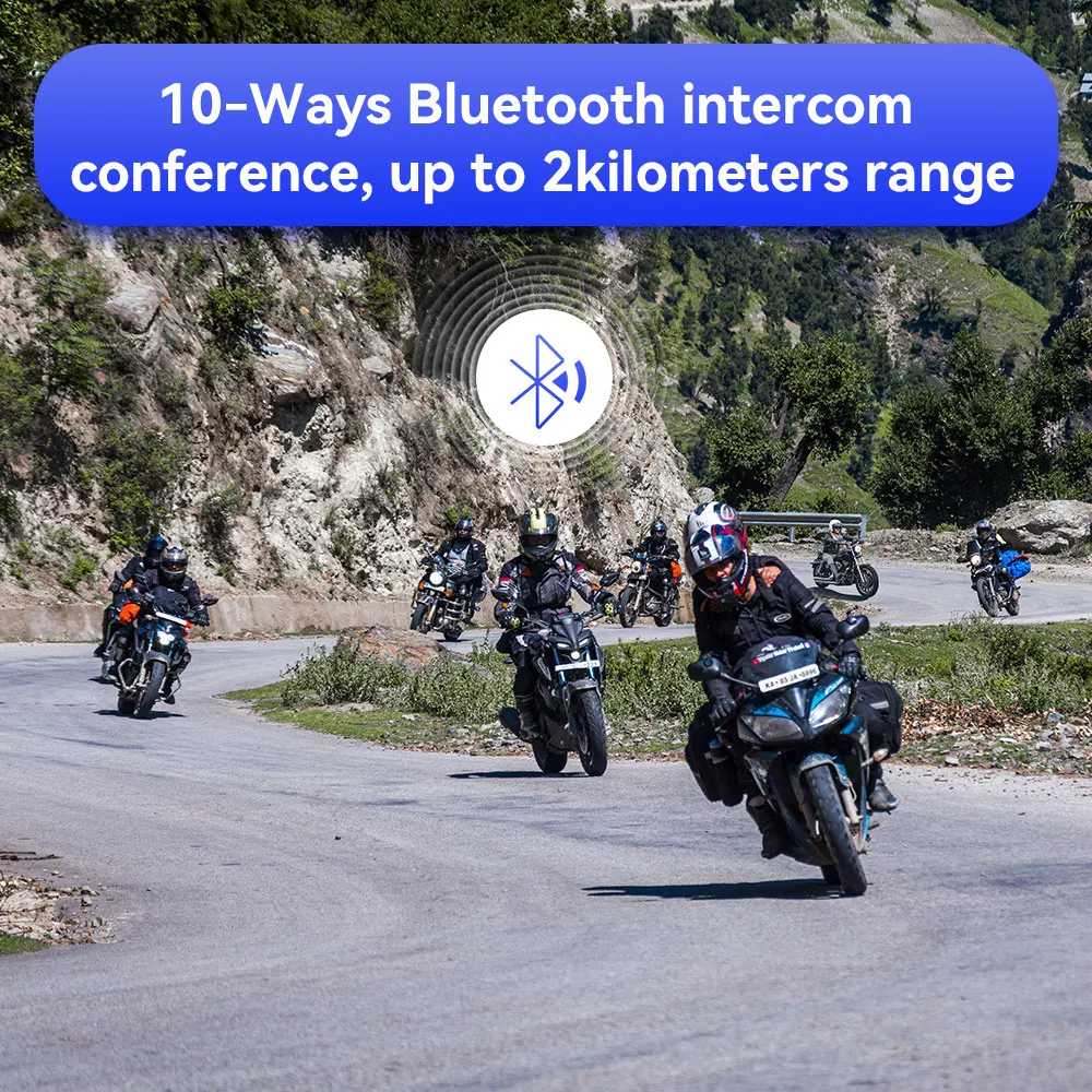 Bluetooth-гарнитура Lexin GTX 2022 для мотоциклетного шлема 2000 м |