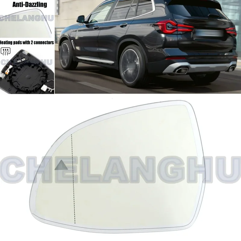

Для BMW X3 G08/G01 F25 X4 G02 X5 G05 X6 G06 X7 G07 2018 2019 2020 2021 2022 2023 левое заднее зеркало с автоматическим затемнением стекло