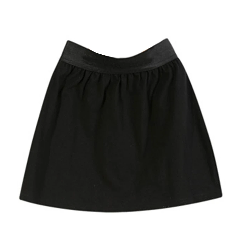 

Women Autumn A-Line Shirt Extender Side Split Flare Hem Layering Top Sweep Elastic Waist Slip Skirt Half-Length Splitting for
