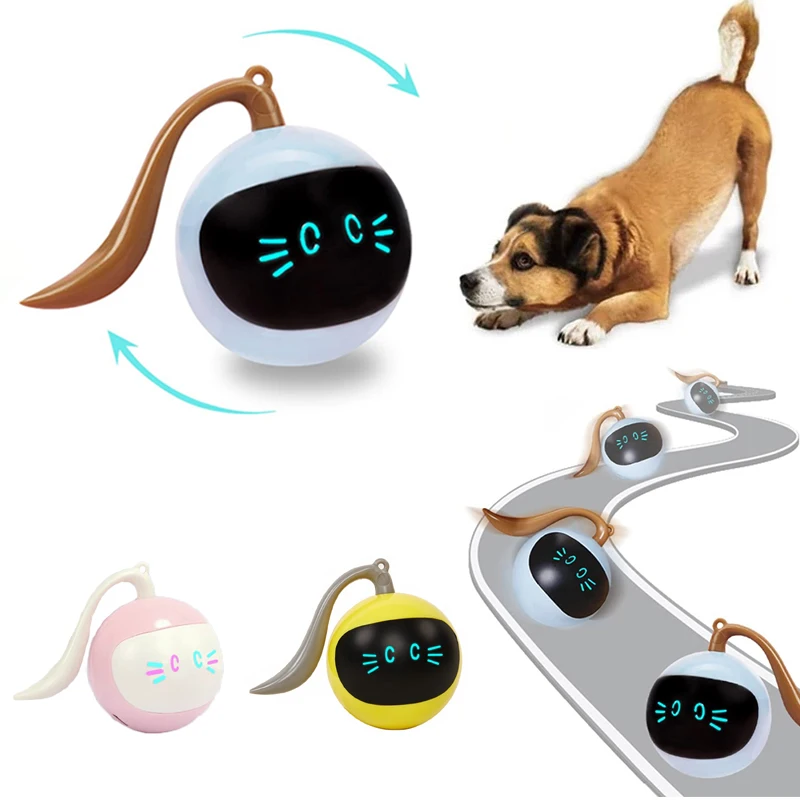 

Автоматическая интерактивная игрушка-мяч для собак, электрическая перезаряжаемая от USB самовращающаяся игрушка для дома, для самостоятельной игры, игрушки для упражнений для собак, щенков, домашних животных