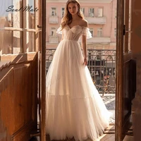 elegant a line sweetheart wedding dresses for women lace appliques white bridal gown backless bridal dresses robe de mari%c3%a9e