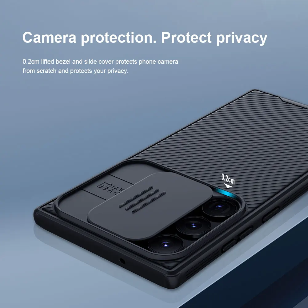 Nillkin CamShield Pro Case for Samsung Galaxy S23 / S23+ / S23 Ultra, with Slide Camera Cover Protector Hard PC+TPU Cover