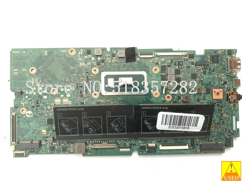 

CN-0K2X16 0K2X16 для Dell Inspiron 7586 материнская плата для ноутбука w/ i5-8265U 1,6 GHz CPU K2X16