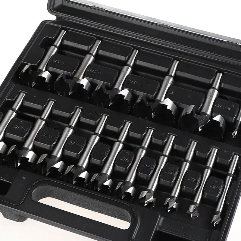 Набор Бит Forstner 16 шт. 1/4 дюйма-2-1/8 дюймов изготовлен из легированной стали