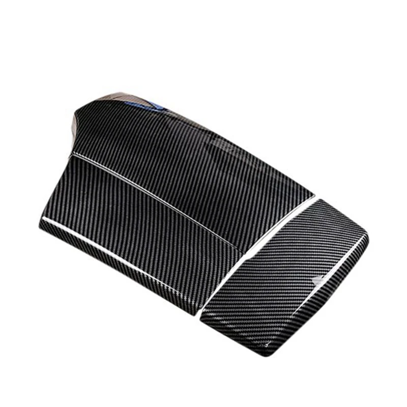 

1 Set Armrest Box Panel Center Console Armrest Box Panel Cover Car Carbon Fiber For-BMW 5 Series 520I 525Li E60 05-10 LHD