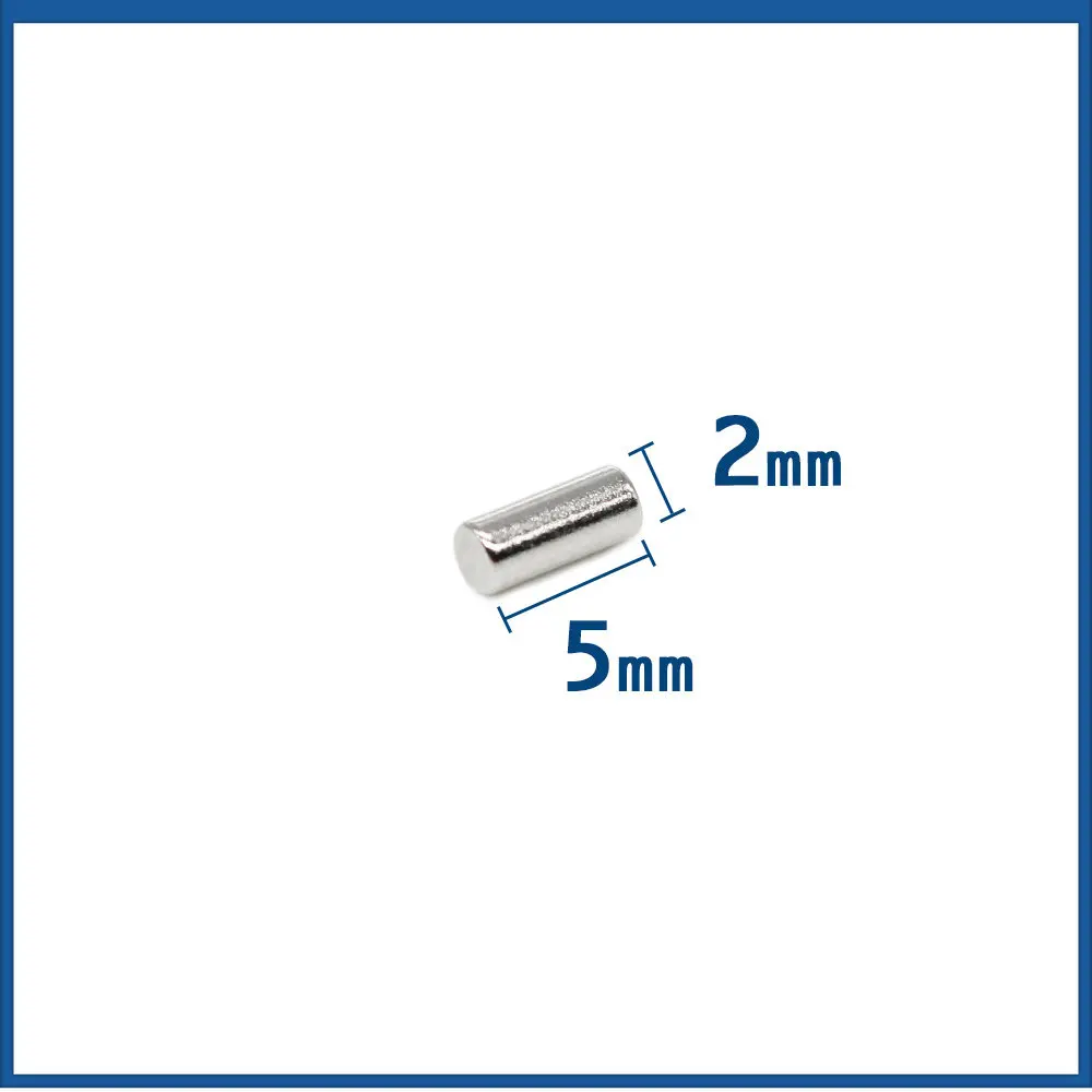 

50/100/200/500/1000/2000PCS 2x5 Long Strong Powerful Magnets Disc Permanent Magnet 2x5mm Small Round Neodymium Magnet 2*5