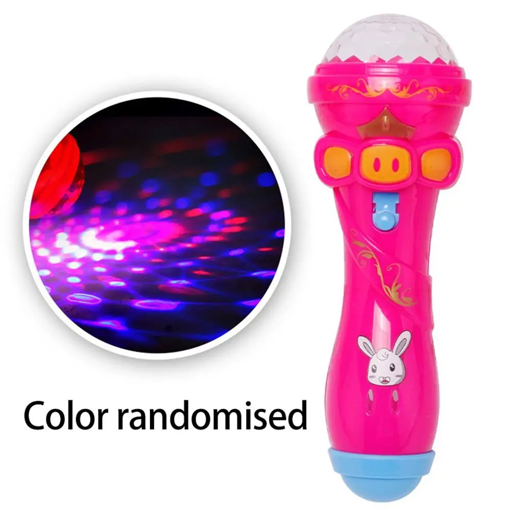 

Funny Mike Joyful Party Accessories Luminous Sticks Classic Toys Singing Music Toy Flash Microphone