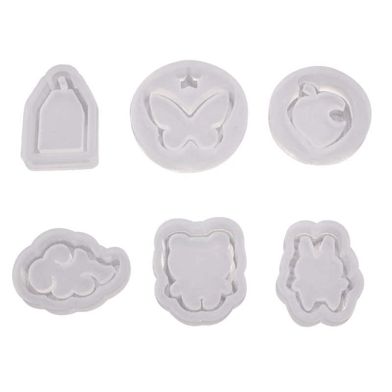 

Various Shapes Quicksand Resin Casting Mold Resin Art Mold Crystal Silicone Mold Epoxy Resin Keychain Small Pendant Mold