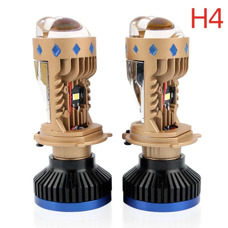 Лазерная матричная линза T8 высокая мощность 70 Вт яркая лампа H4 ближнего и