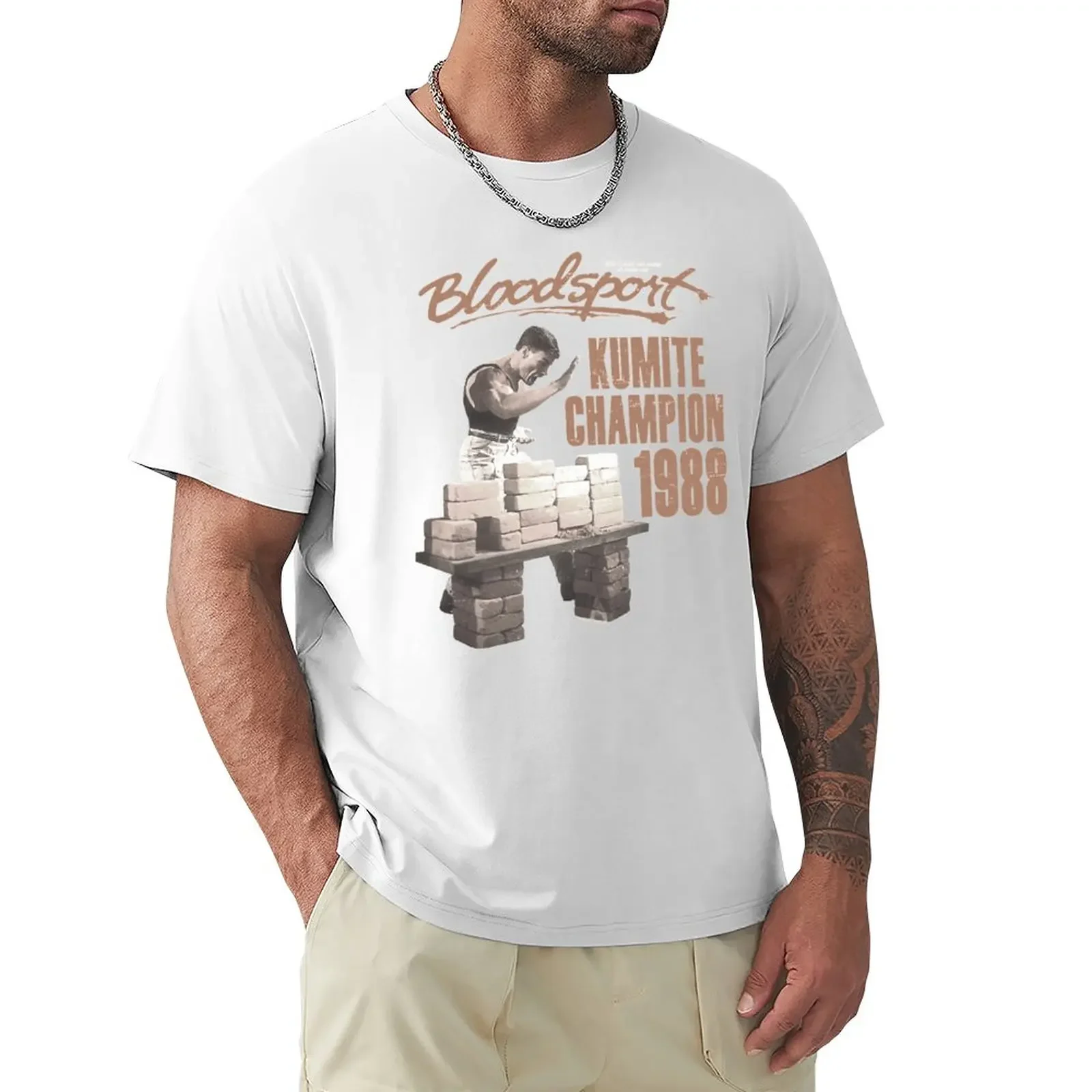 Футболка чемпионата кумита 1988 винтажные футболки для мальчиков белые забавные