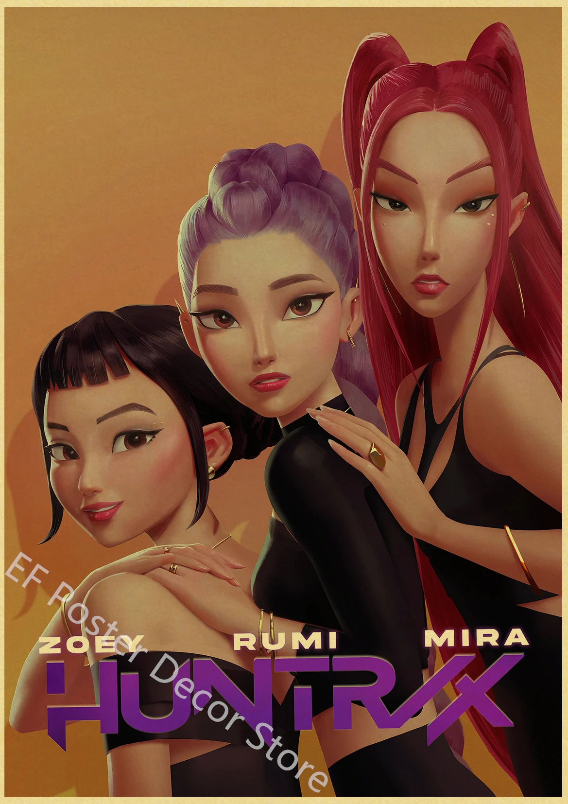 

Плакат KPop Demon Hunters А4/А3