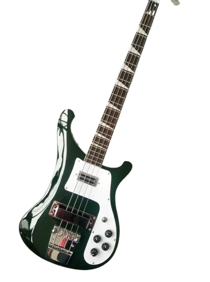Зеленая бас-гитара Rickenback 4003 Fireglo прозрачная 4-струнная Ricken бесплатная доставка