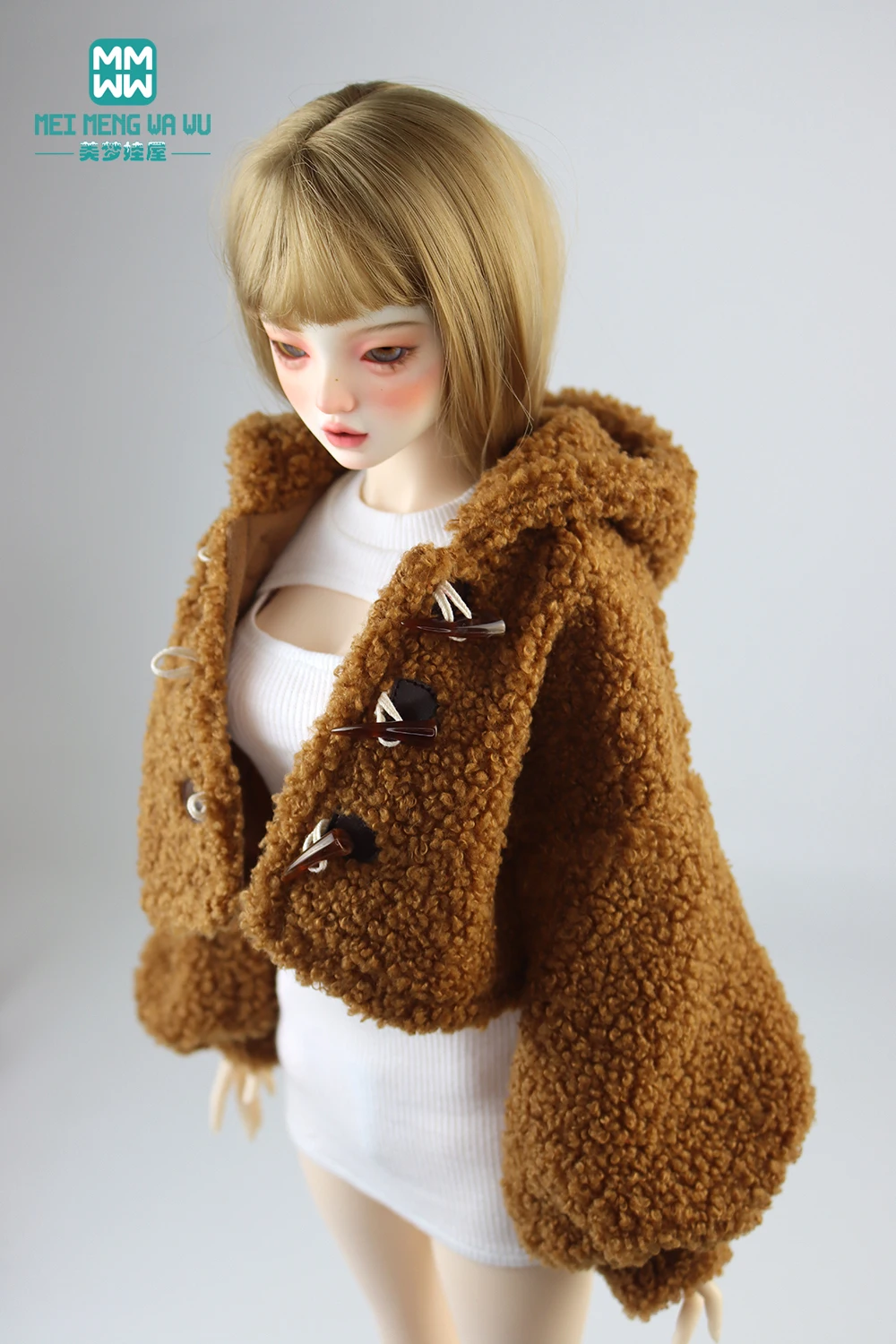 Одежда для кукол BJD DD SD13 58-60 см 1/3 модные аксессуары куртка Sherpa розовая