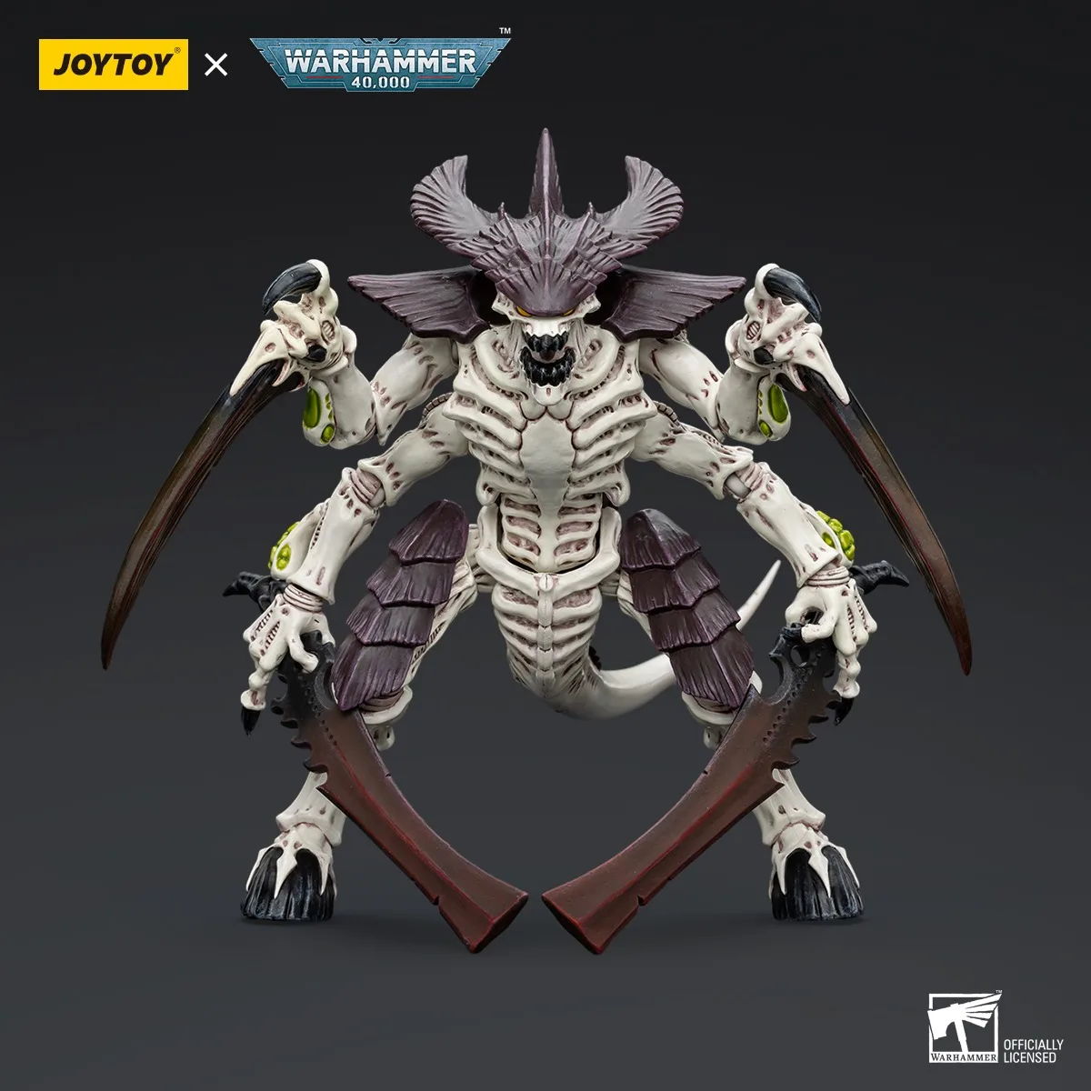 Фото Аксессуары JOYTOY Warhammer 1/18: Фигурка Тиранидов Hive Fleet Leviathan, Воин-тиранид с костяными мечами, 2 модели игрушечных фигурок №2