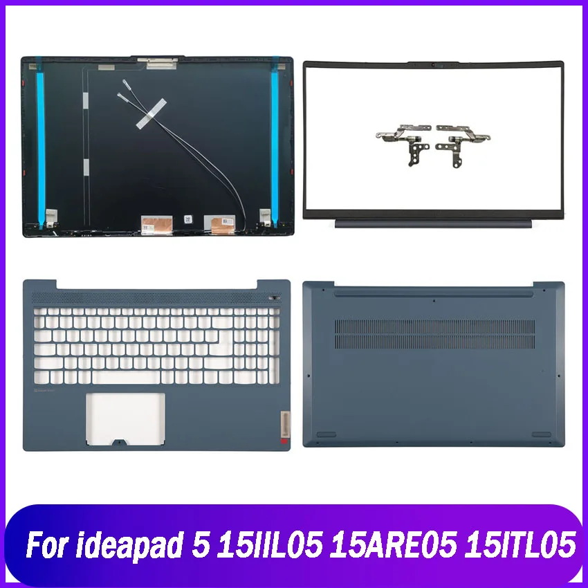 

Новая задняя крышка для Lenovo Ideapad 5 15IIL05 15ARE05 15ITL05 15ALC05 2020 2021 задняя верхняя крышка передняя панель Упор для рук Синяя