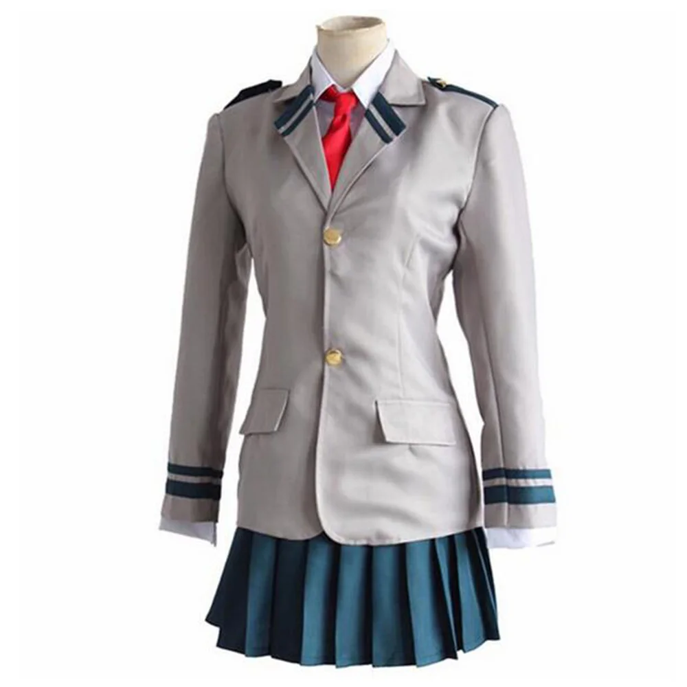

Anime Boku No Hero Academia Midoriya My Hero Academia OCHACO URARAKA School Uniform Cosplay Costumes Izuku Bakugou Katsuki Gray