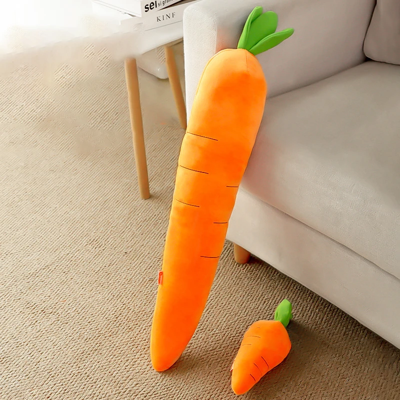 

Dog Toy Pet Carrot Plush Toy Vegetable Chew Toy For Small Medium Large Dogs Teddy Golden Retriever Squeeze Sound Playing Toy