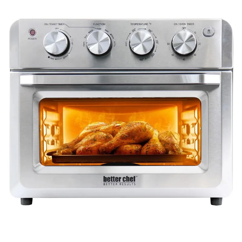 

Better Chef Do-It-All 20 Liter Convection Air Fryer Toaster Broiler Oven in Silver