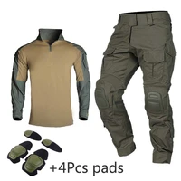 tactical combat suits uniforms man clothes camo military clothing sets airsoft paintball security suit hunting suit with pads