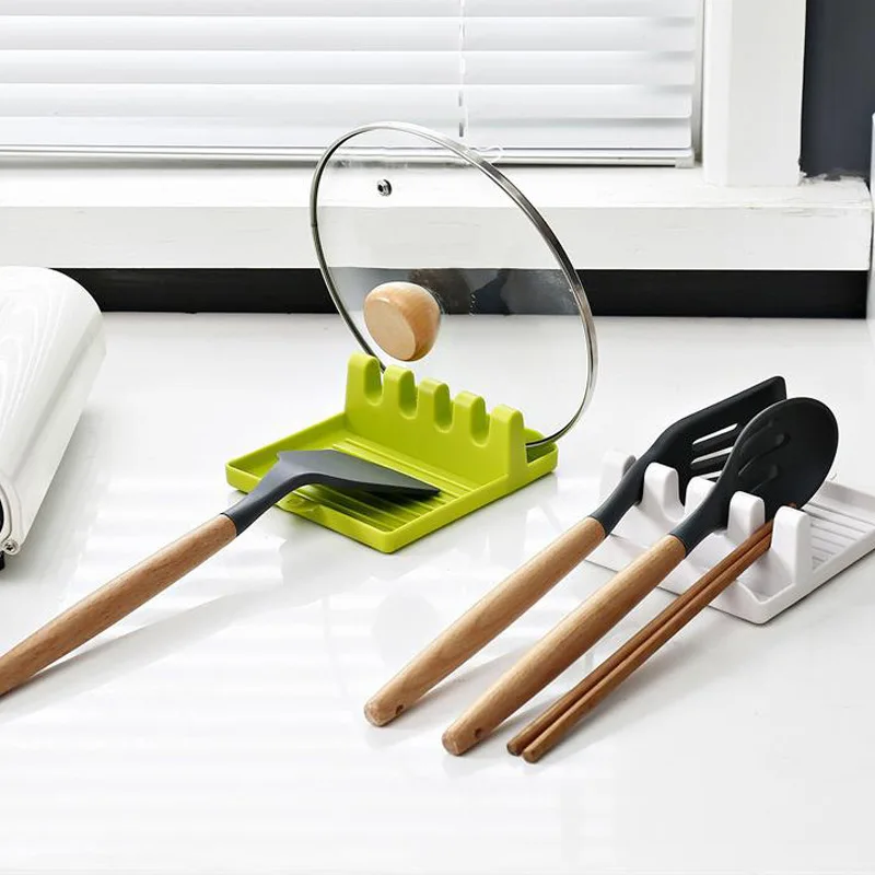 

Kitchen Spatula Bracket Rack Tableware Storage Multi-function Drain Rack Pot Cover Rack for Kithcen Storage Chopsticks Spoon