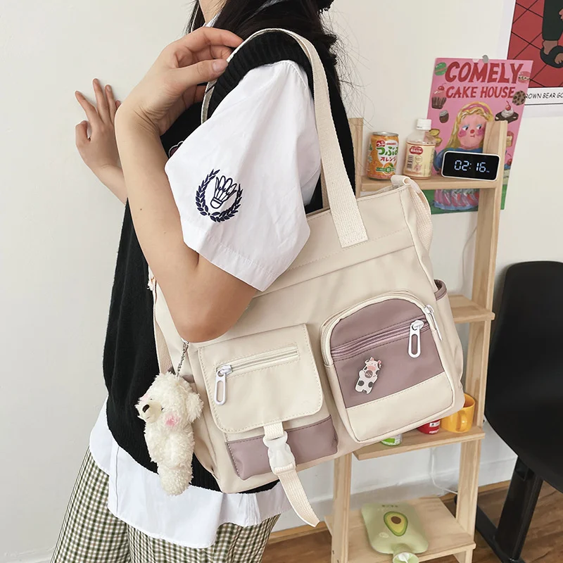 

Холщовая сумка-мессенджер для женщин, молодежная модная дамская сумочка на плечо, вместительные сумки через плечо для студентов