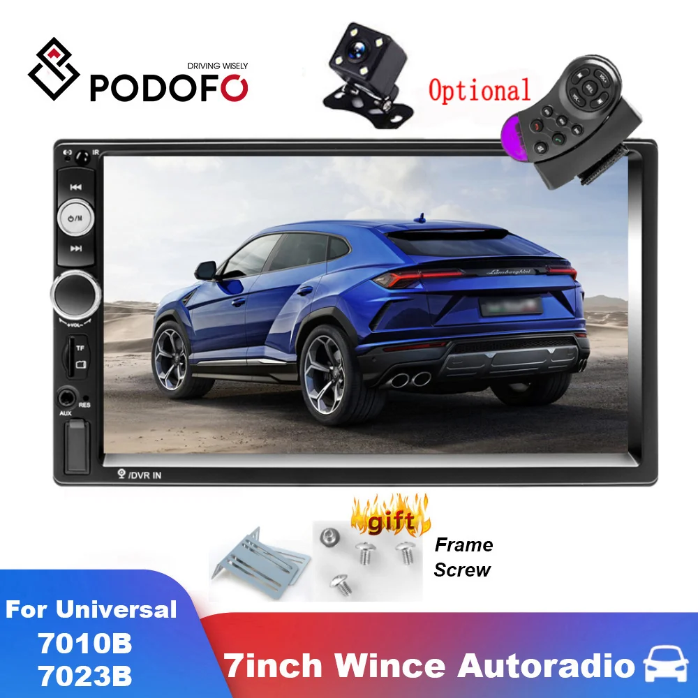

Podofo 2din 7" Autoradio Car Radio Stereo For Universal MP5 Player FM Bluetooth AUX Multimedia Player For Volkswagen Nissan Kia