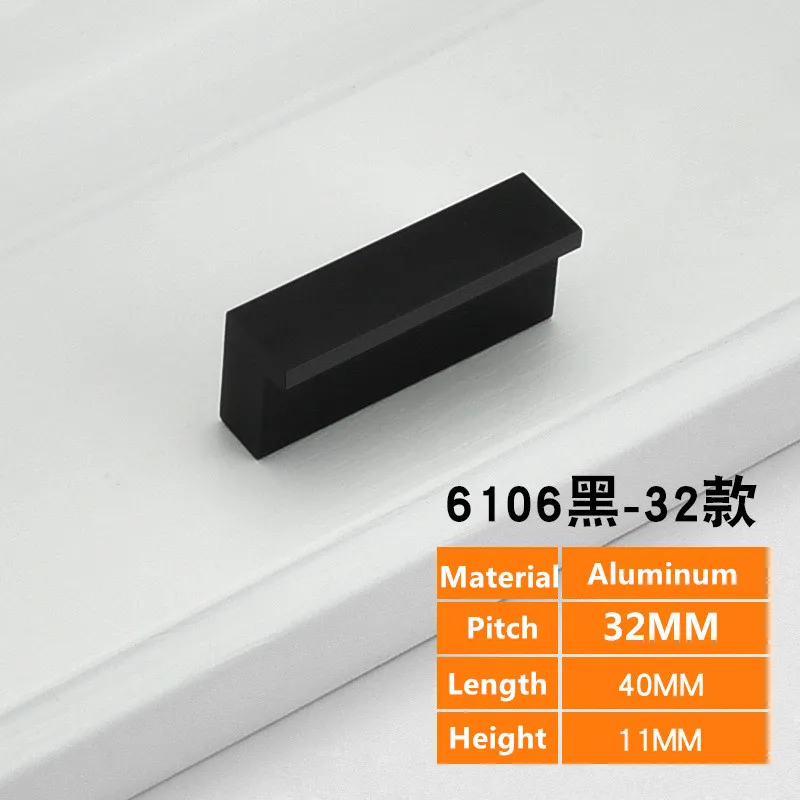 

Скрытые ручки для шкафов черные серебристые алюминиевые