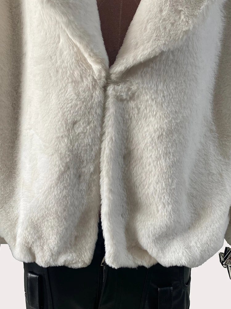 Nerazzurri Осень-зима Оверсайз Сладкая Мягкая Короткая Теплая Толстая Пушистая