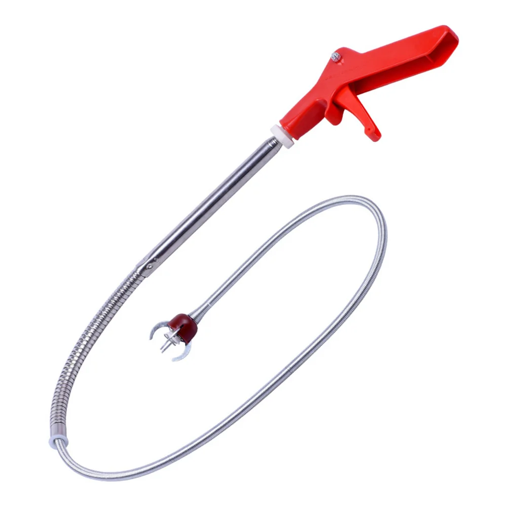 

Toilet Grabber Household Cleaning Tools Pickup Plumbing Drain Pipe Cleaner Sticks Stainless Steel Snake Sewer drilling Bowl