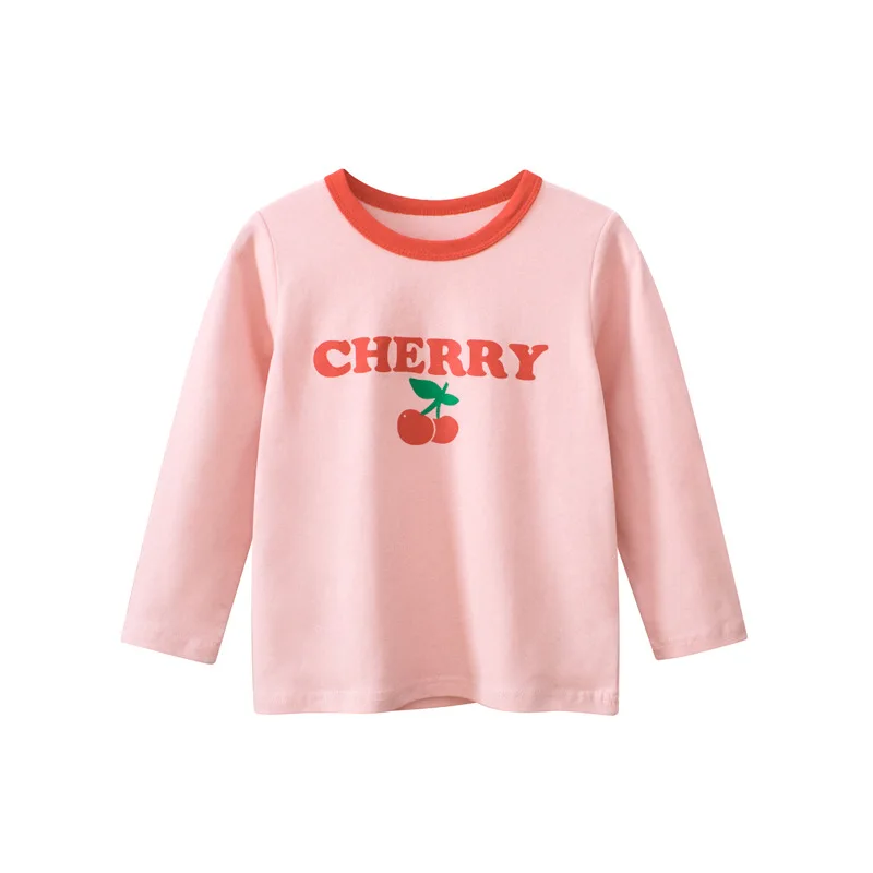 

Топы, новинка весны 2023, Детская одежда в Корейском стиле, футболка с длинным рукавом и принтом для девочек, Детская одежда, Куртка, информация о футболке