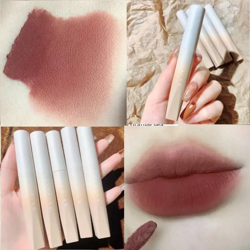 

5 Colors Matte Velvet Lip Glaze Waterproof Lasting Moisturizing And Not Easy To Fade Lip Gloss Lipstick Sexy Lip Makeup TSLM1