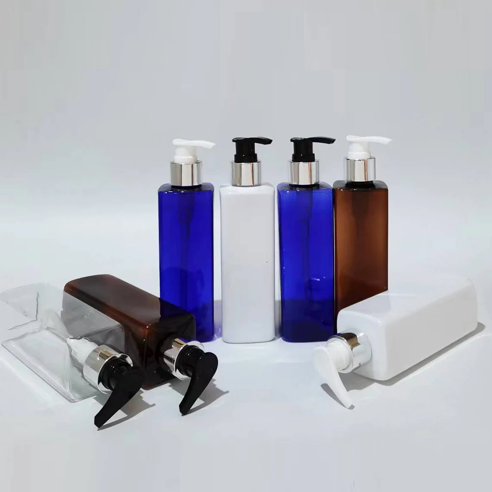 

250 мл пустой жидкое мыло косметический насос для лосьона бутылки см3 серебристый алюминиевый диспенсер для шампуня насос контейнер для лосьона