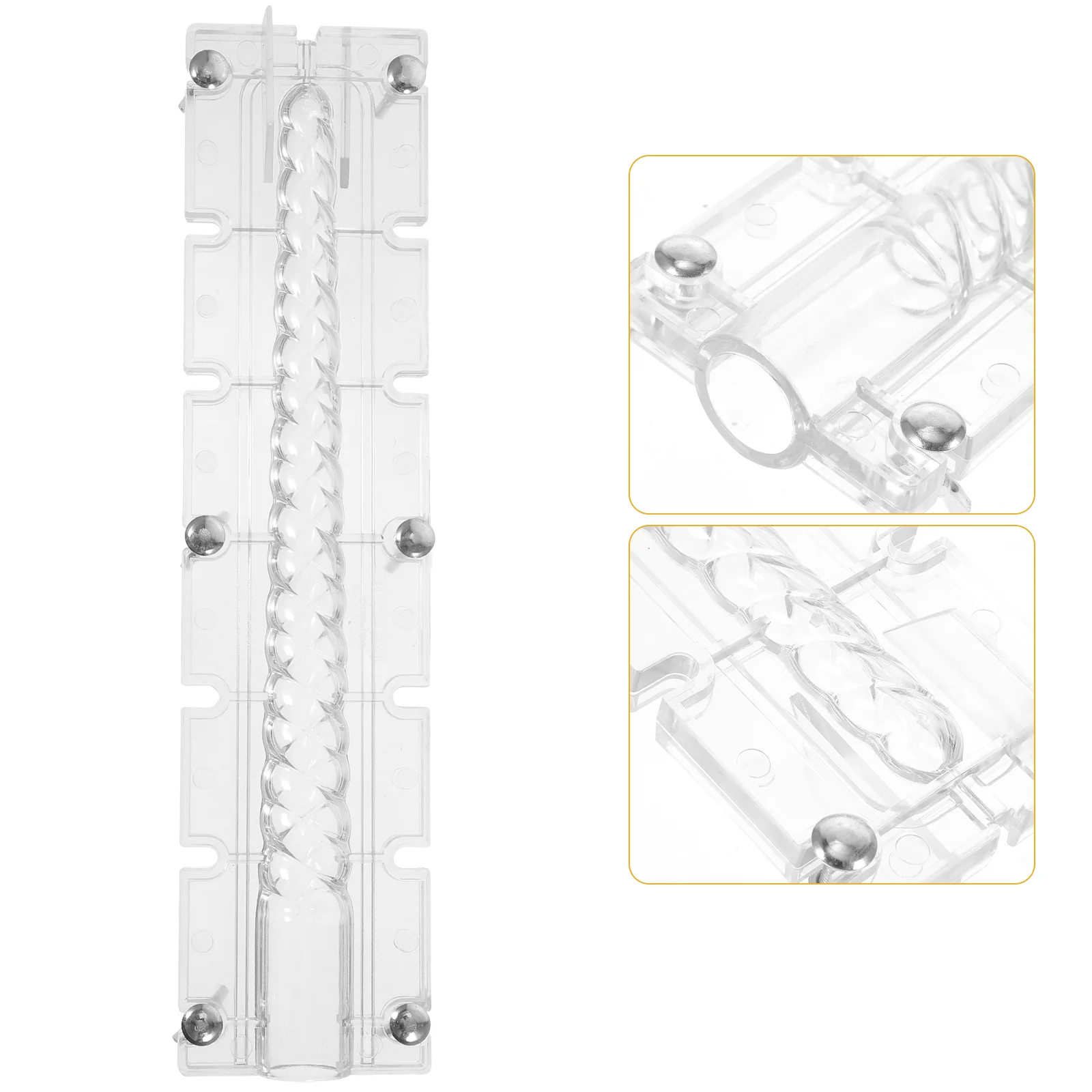 

Rod Wax Mold Pillar Making Supplies Resin Molds Clear Plastic Spiral Candlesticks Crafts Silicone Casting Taper