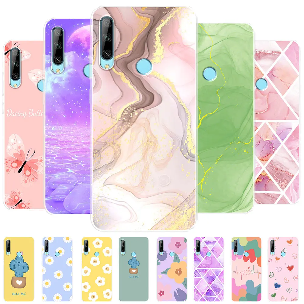 Чехол для Huawei Y9P мягкий силиконовый чехол из ТПУ чехлы Y9 Prime 2019 Прозрачный бампер