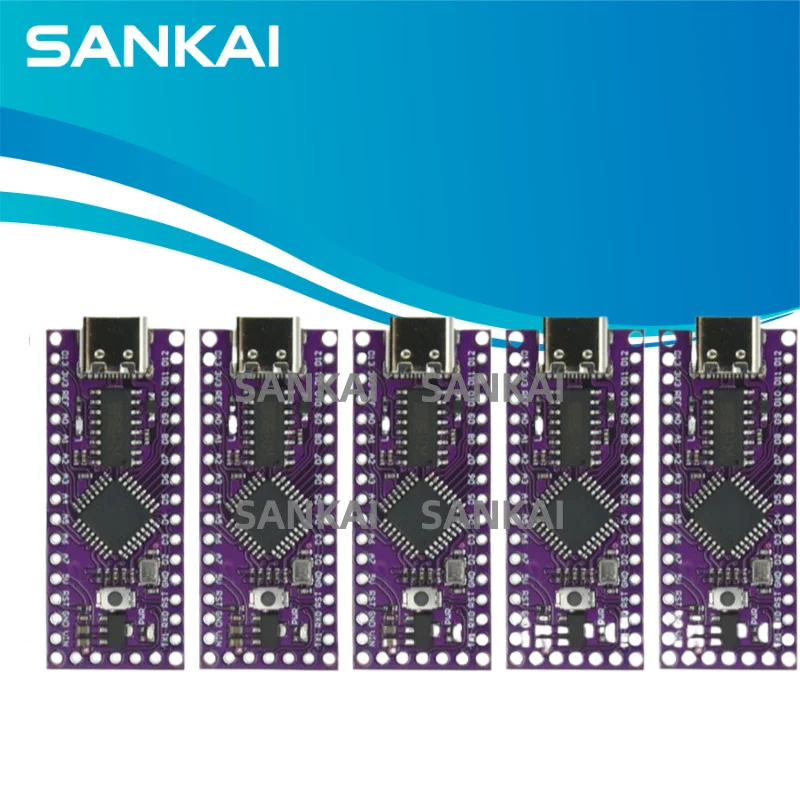 Фото 1-10 шт. LGT8F328P Mini Nano Clone – Type-C/Micro USB, поддержка CH340C/HT42B534, LQFP32 для Arduino №1