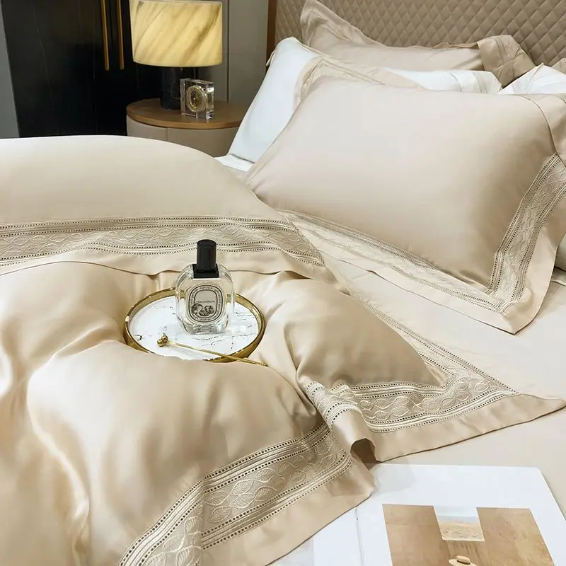 4 шт. комплект постельного белья из натурального бамбукового волокна супермягкий