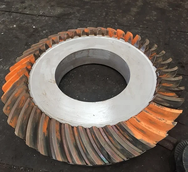 Большие кованые стальные спиральные конические зубья OEM