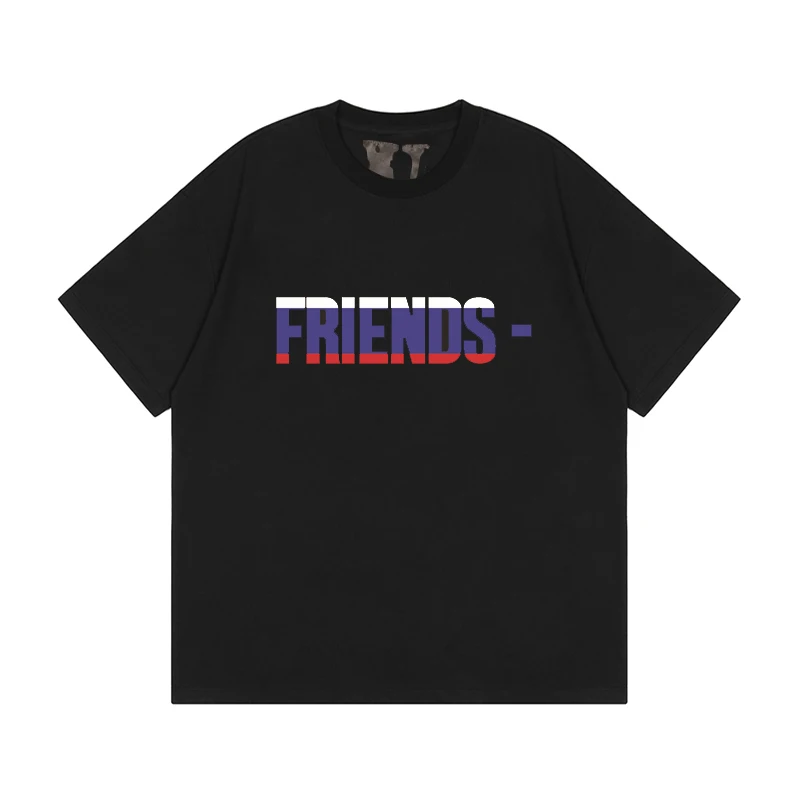 VLONE Мужская/Женская парная Повседневная модная трендовая свободная футболка с