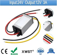 dc to dc 24v to 12v step down voltage 12volts regulator buck converter output 3a 36w power converter module 3a