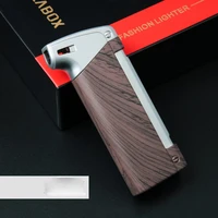 creative portable pipe tobacco lighter metal inflatable cigarette lighter mens gift smoking accessories open flame lighter