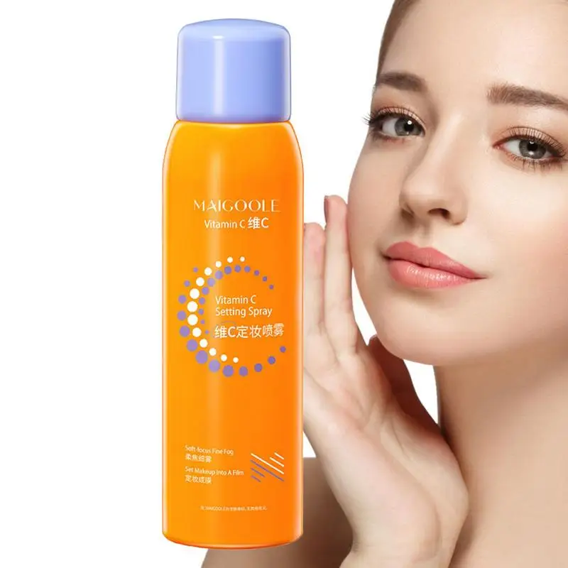 

Makeup Setting Spray Moisturizing Vitamin C Mist 100ml Lasting 24Hr Primer Finishing Spray Water & Sweat Proof Lightweight Fixer