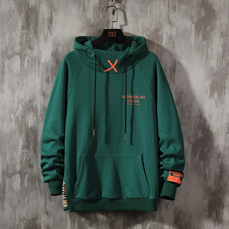 

Hoodie Men Pullover Men's Colorblocked Best Quality 2022 New Fashion Sweatshirts Mens Patchwork Japanese Retro Hooded
