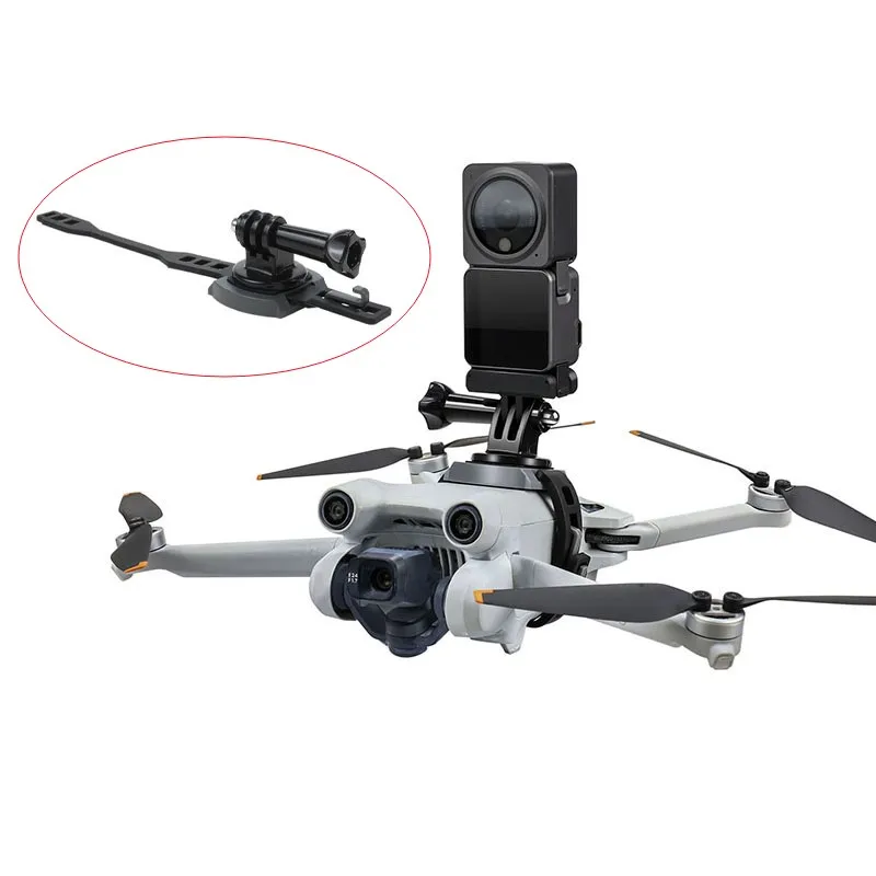 

Action camera mount bracket for gopro /insta360/osmo action 3 2 Fixed Strap For Dji mini 3pro/mavic mini 2 /mini SE /mini Drone