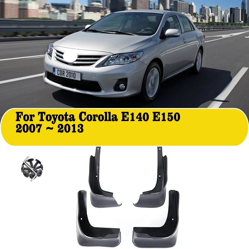 

4 шт. брызговик для Toyota Corolla E140 E150 2007 2008 2009 2010 2011 2012 2013 передний задний брызговик брызговик крыло аксессуары