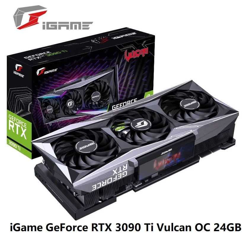 Графическая карта Colorful iGame GeForce RTX 3090 Ti OC-V Gaming (24 ГБ GDDR6x 384 бит PCIE 4 0 с одной кнопкой