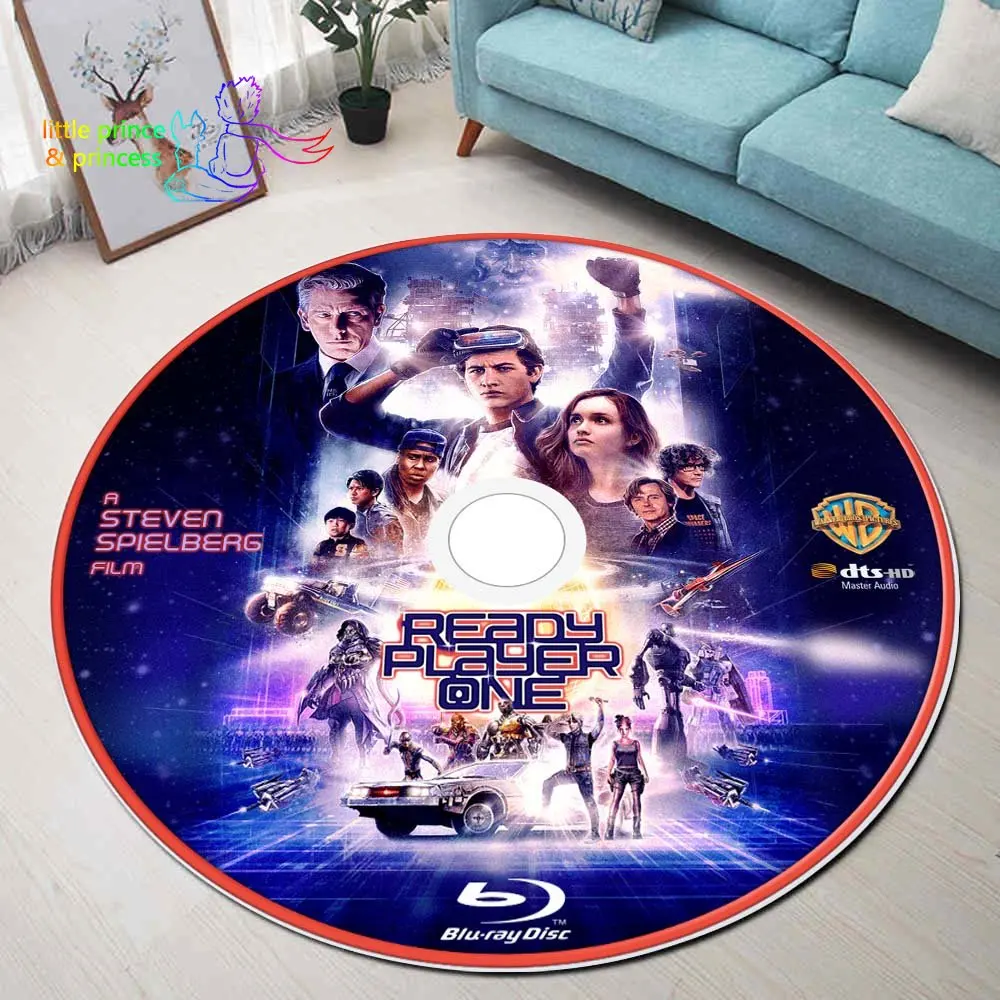 One Movie Cd Rug Round Mat Round Carpet Round Rug Bathroom Mat Black Mat Home Decor Rug Living Room Kitchen Rug